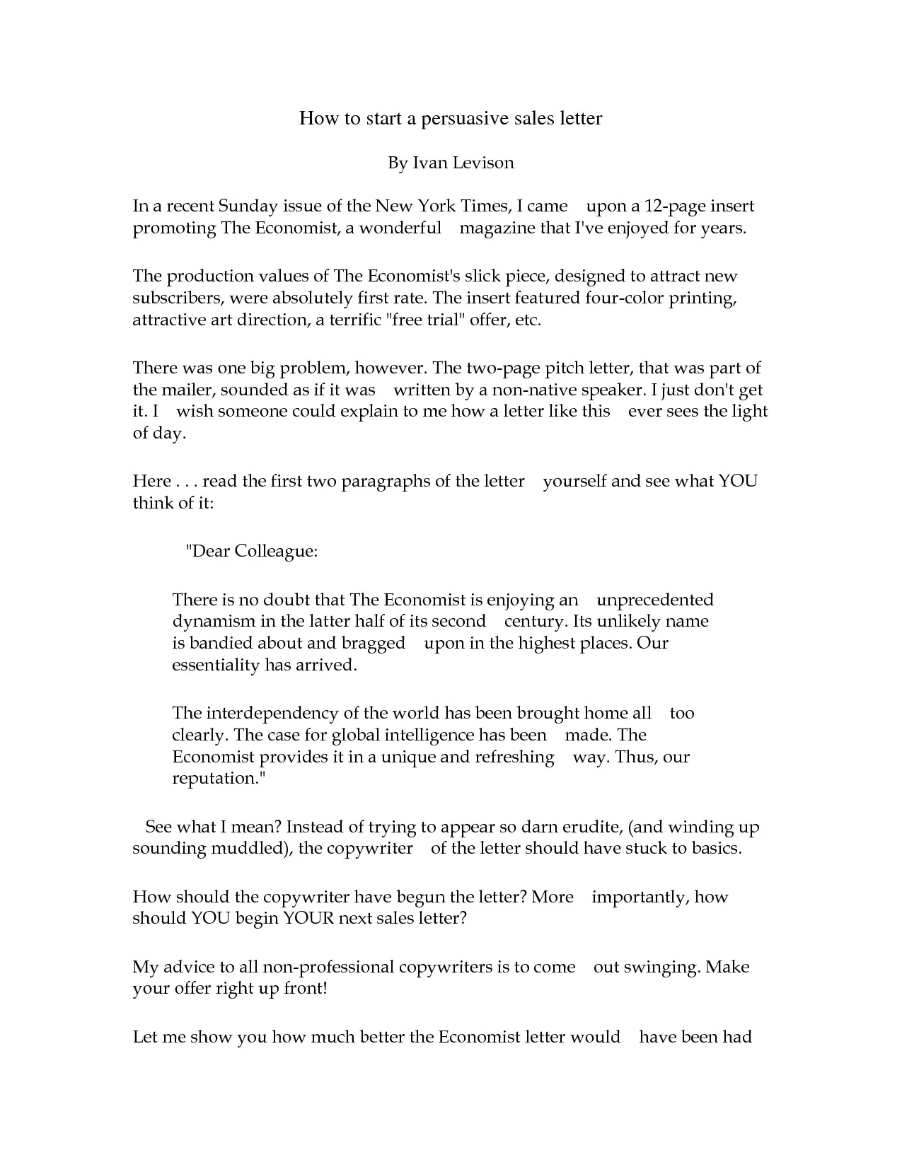 39712 cover letter opening