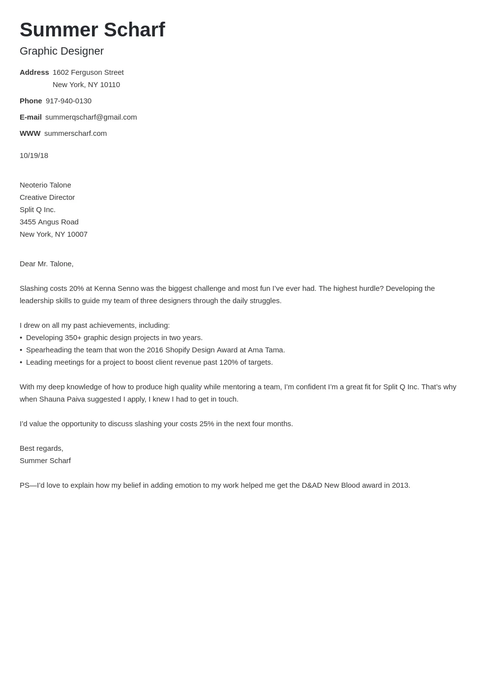 39713 addressing hiring manager