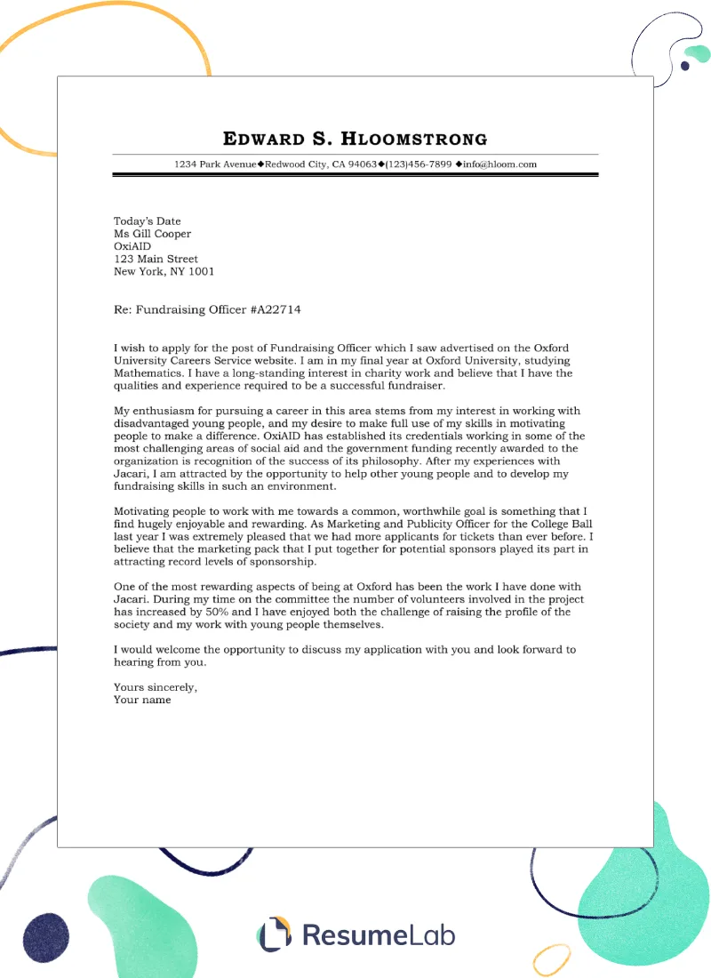 39726 cover letter header