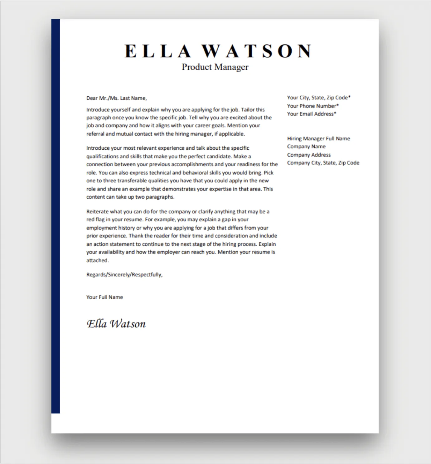39742 cover letter writing