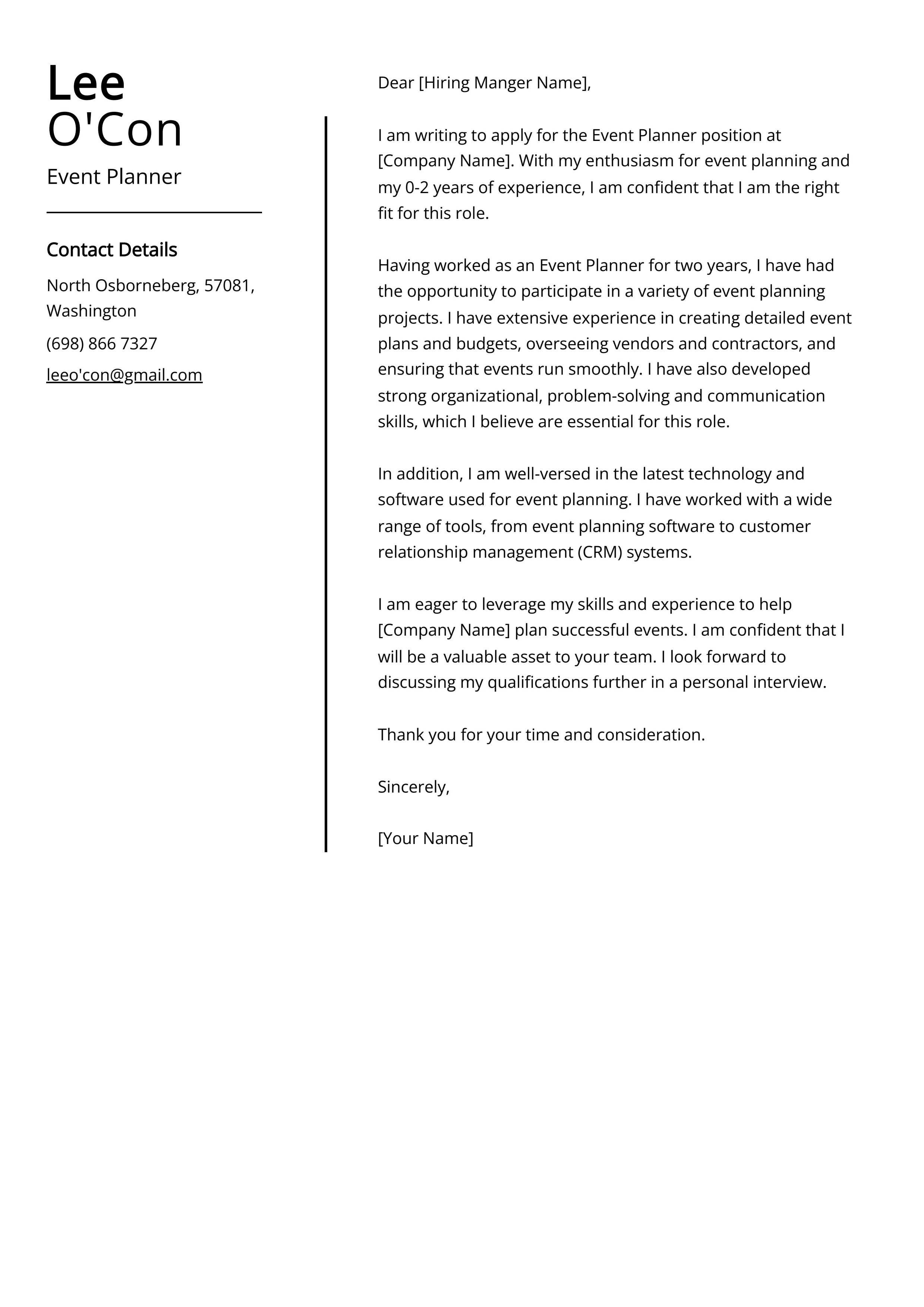 39762 events planner cover letter 5