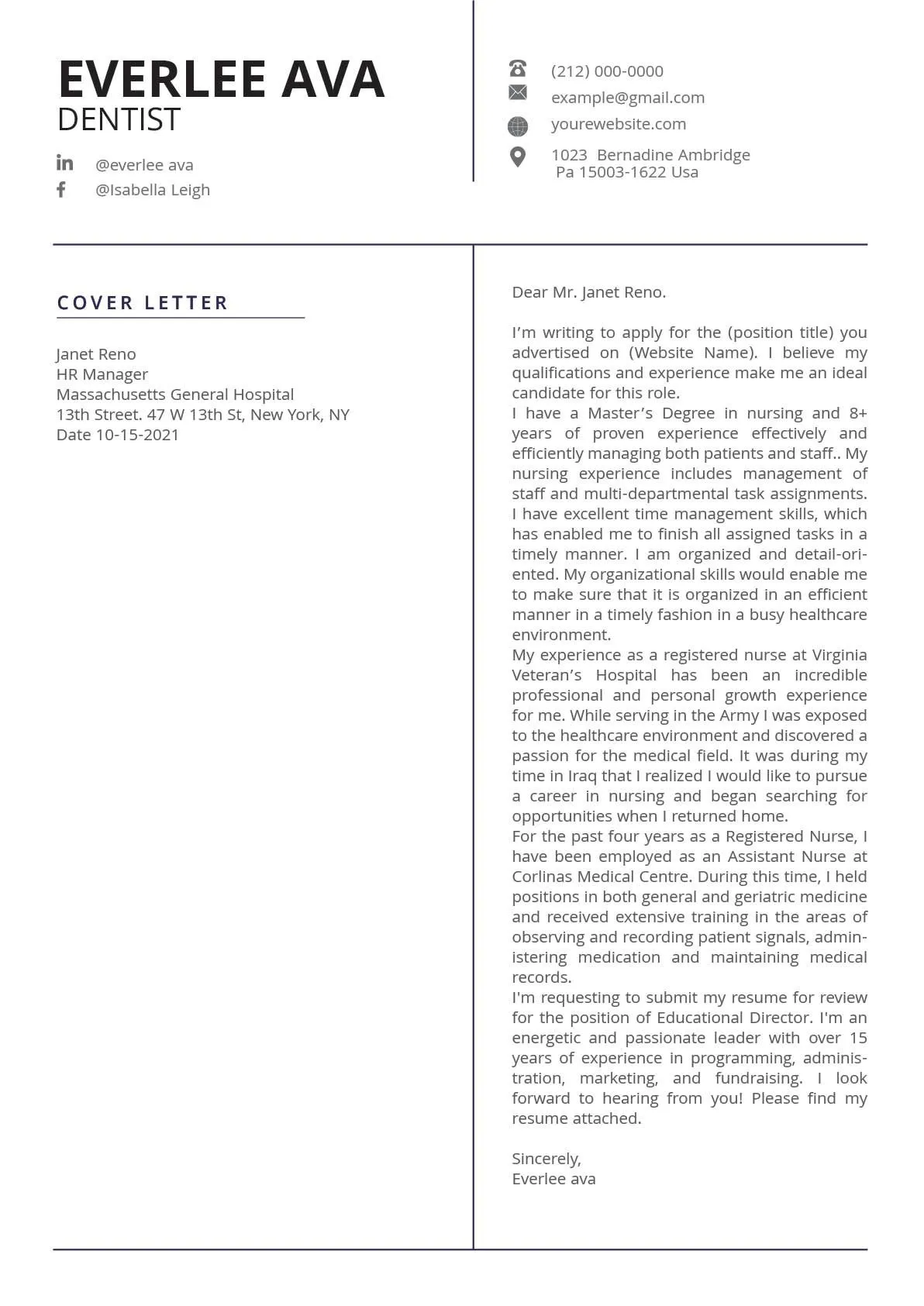 39763 cover letter elements