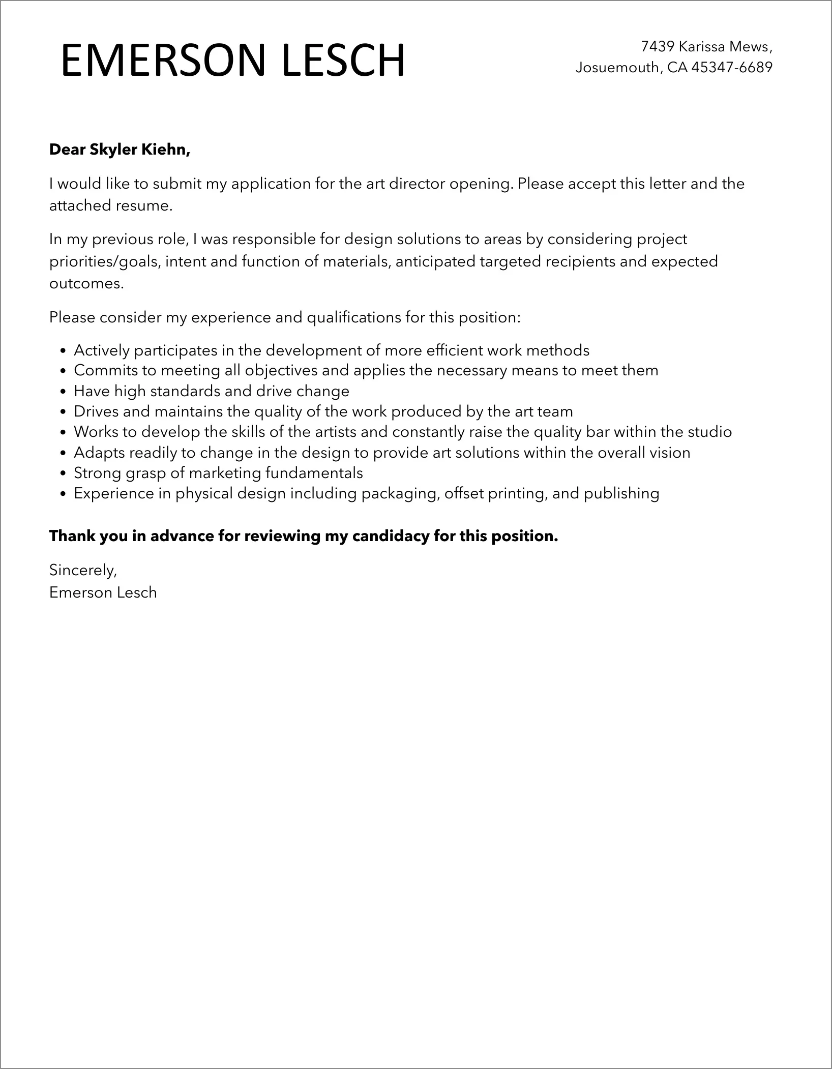 39767 art director cover letter example image 4