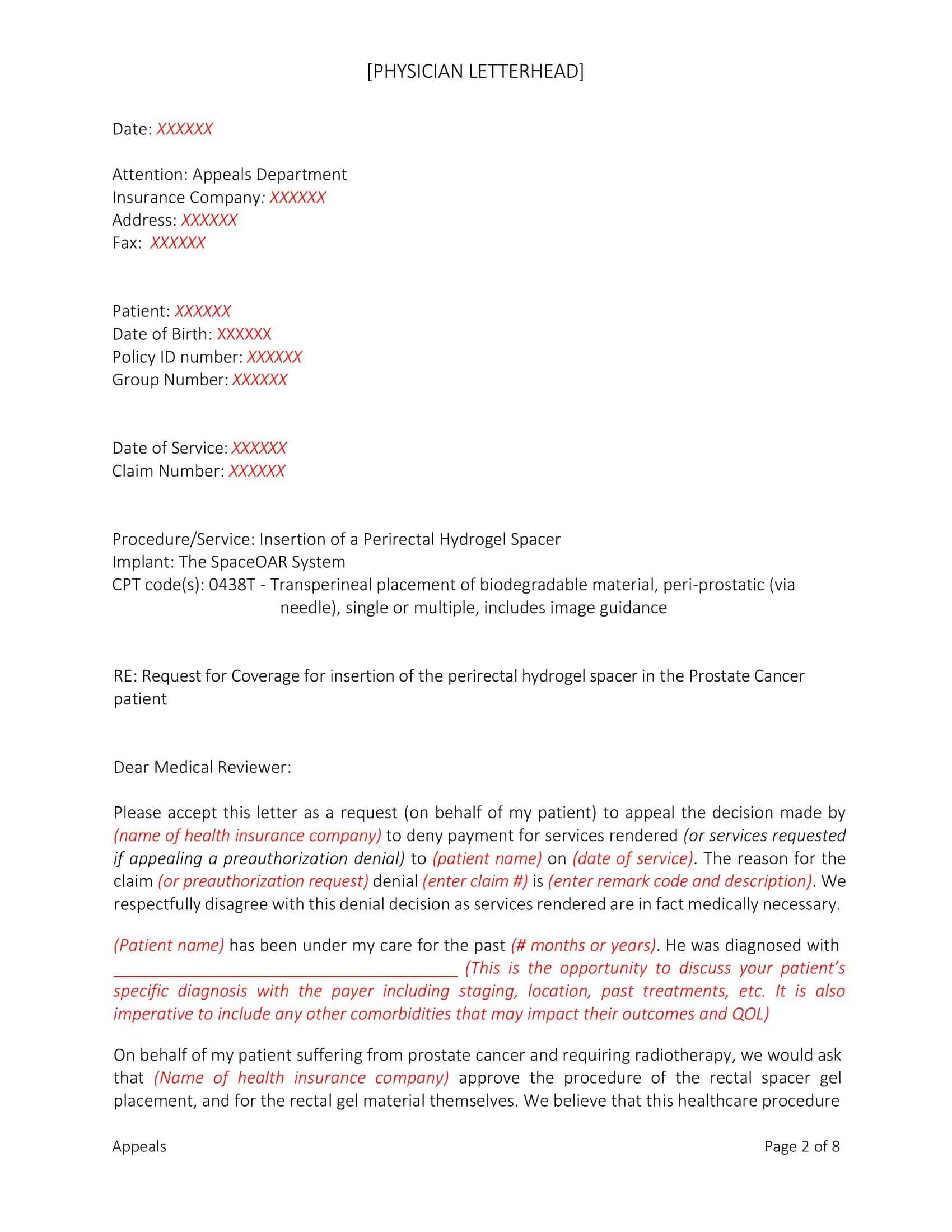 39768 appeal cover letter examples