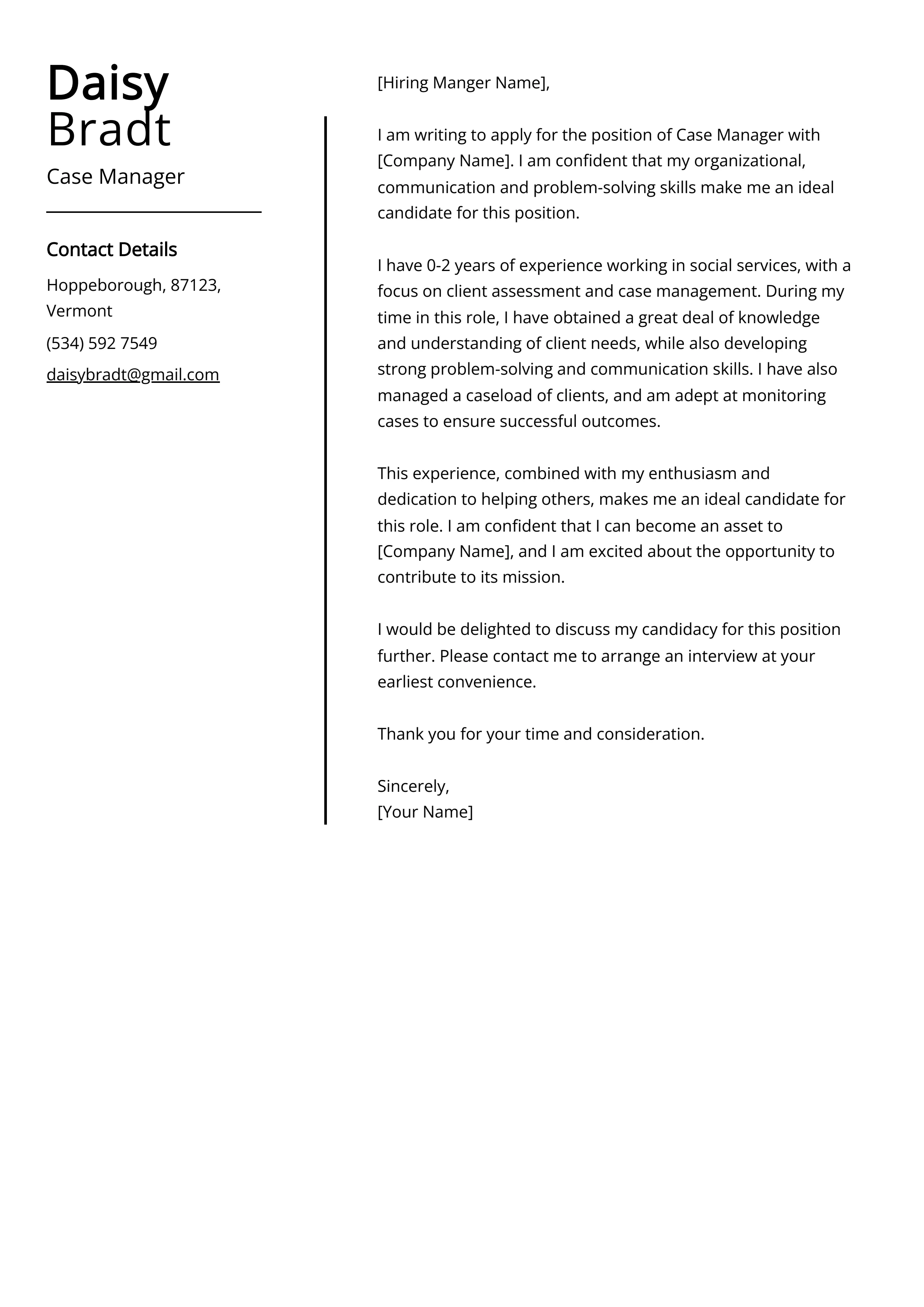 39779 case manager resume
