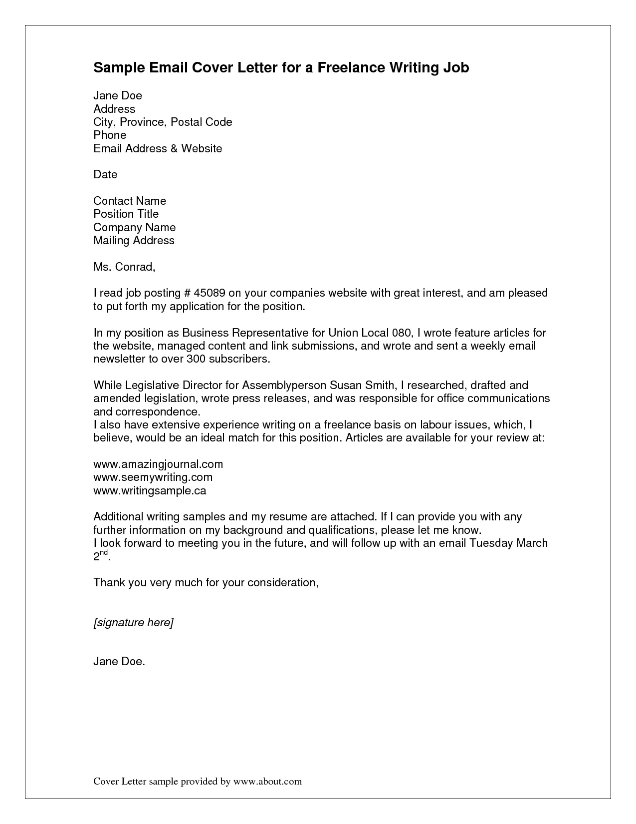 39780 cover letter email greeting