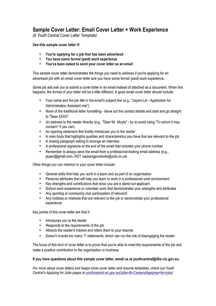 39780 cover letter email tone