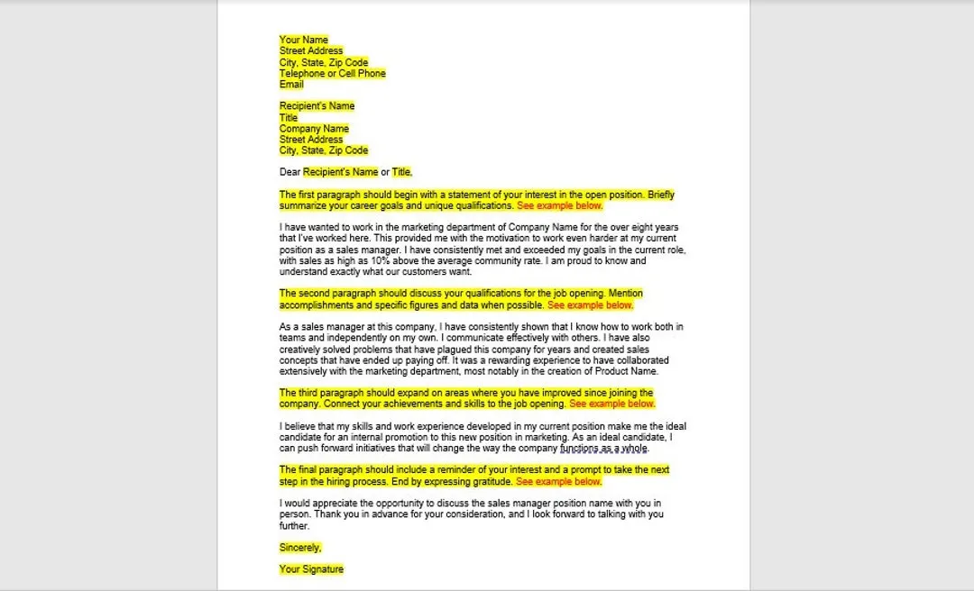 39788 cover letter internal position 5