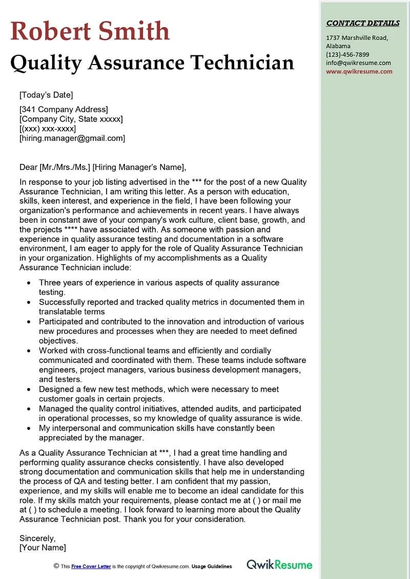 39799 qa cover letter technical