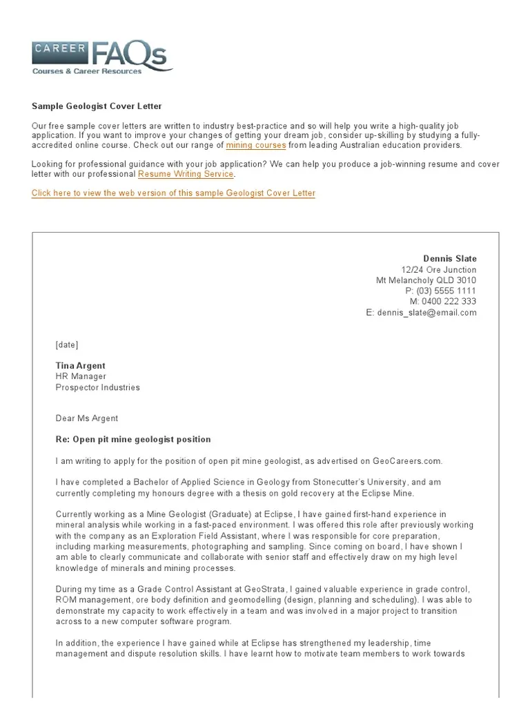 39801 geologist cover letter mistakes