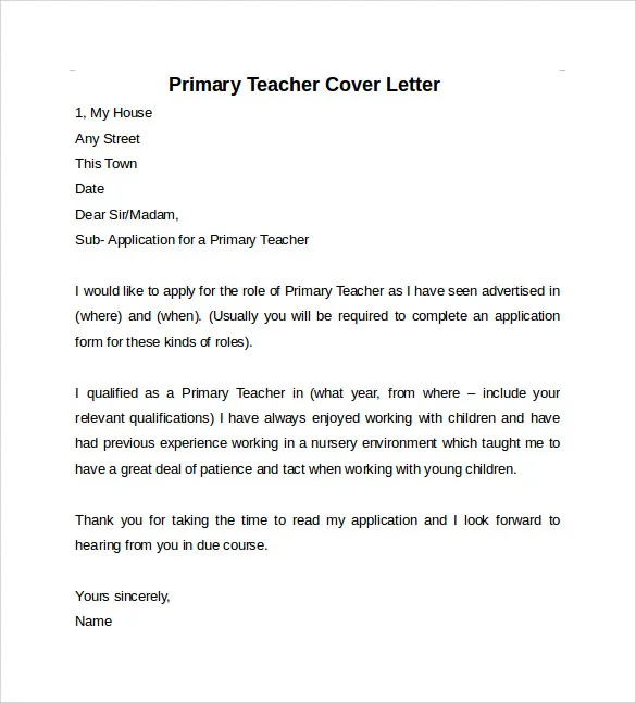39822 teacher cover letter formatting