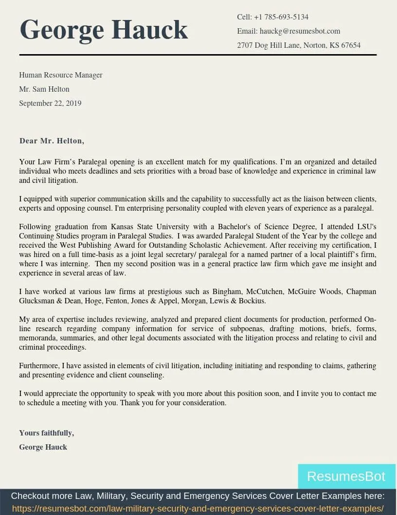 39826 paralegal cover letter