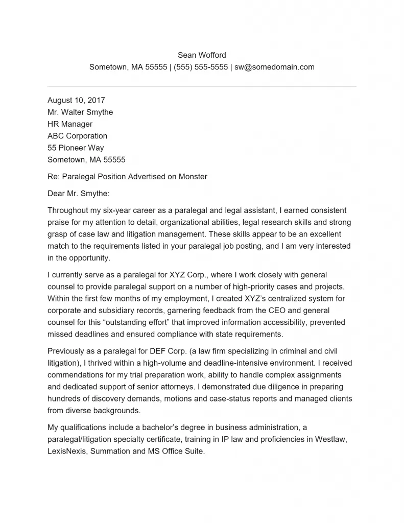 39826 paralegal resume