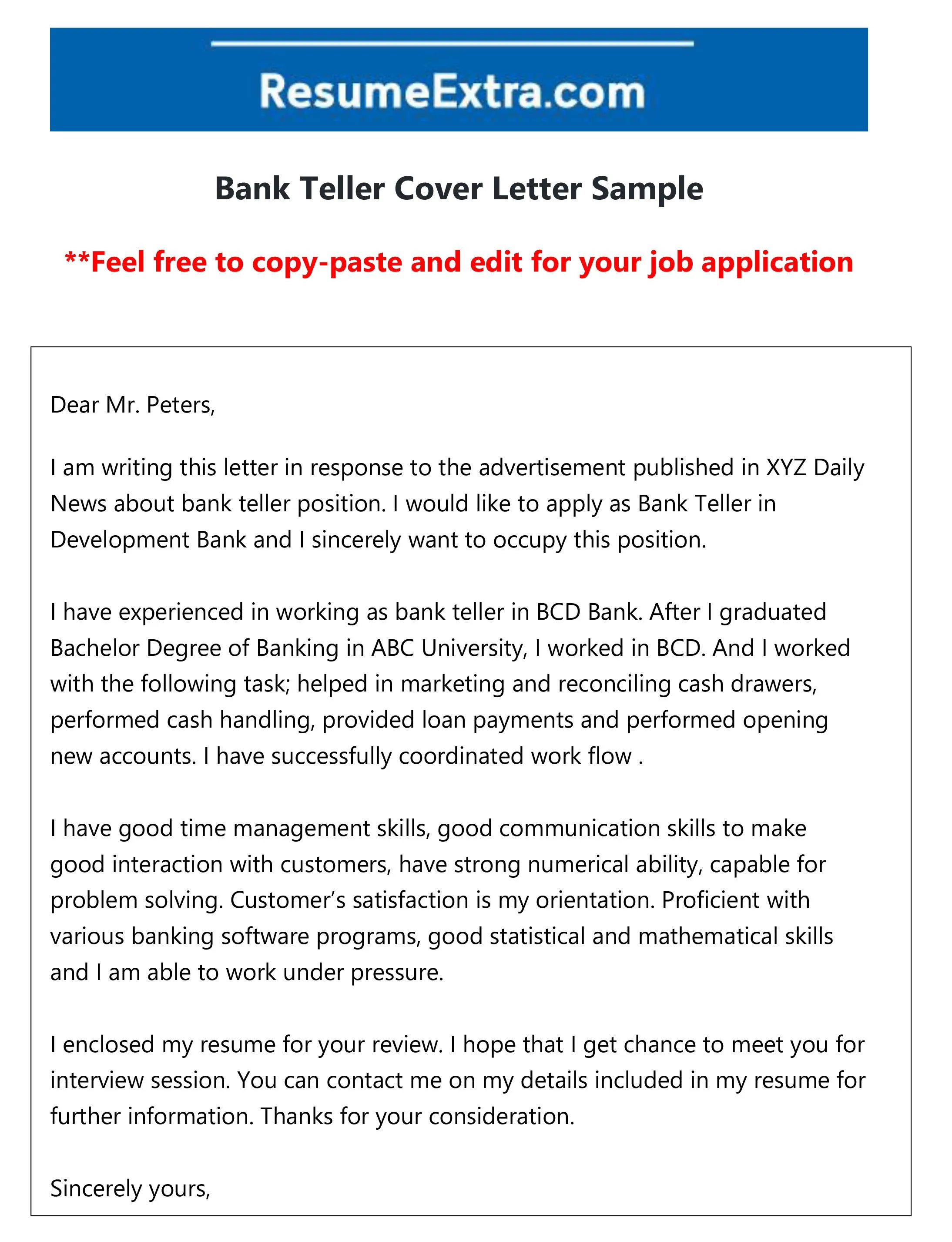 39830 bank teller cover letter image2