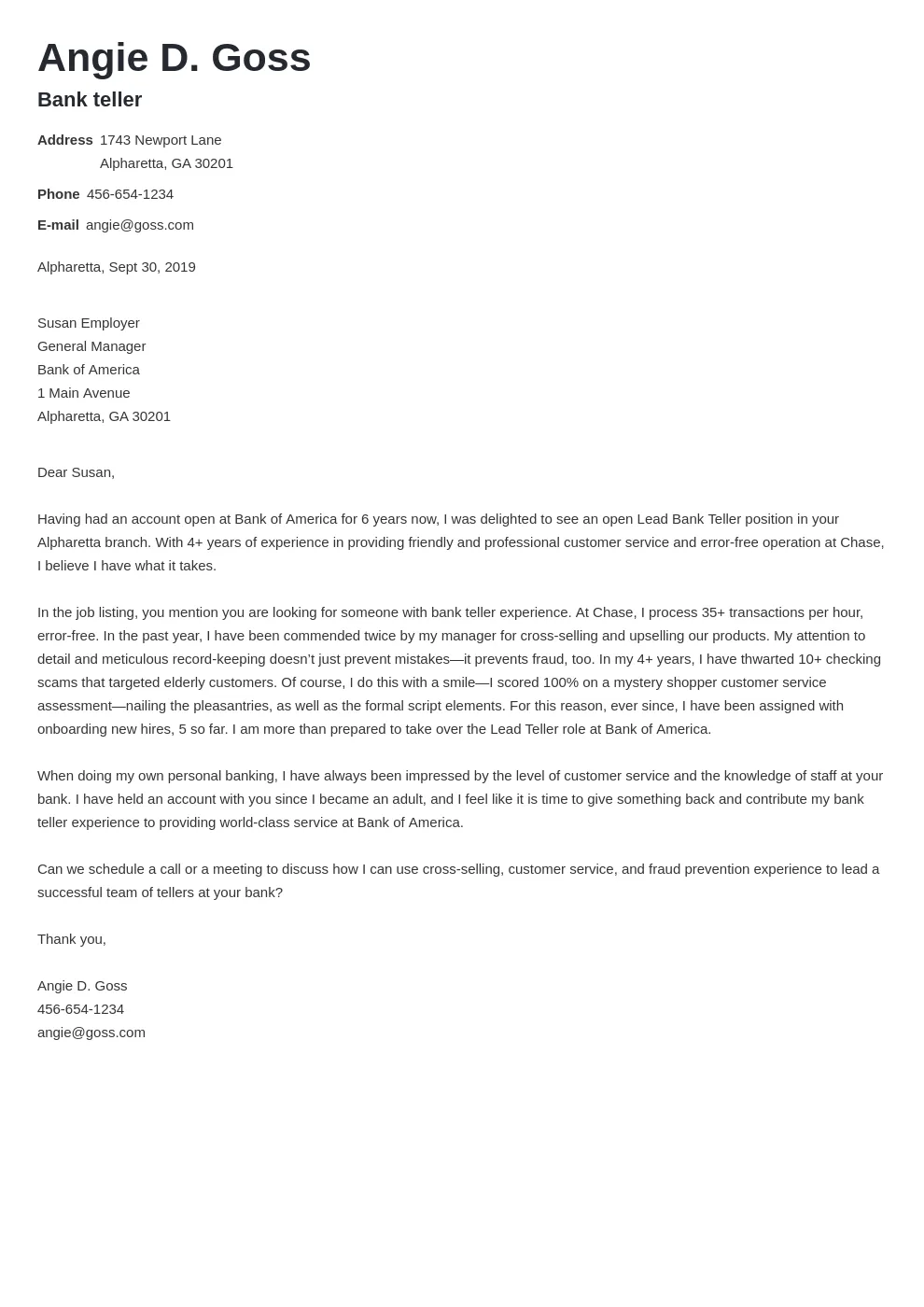 39830 bank teller cover letter image4