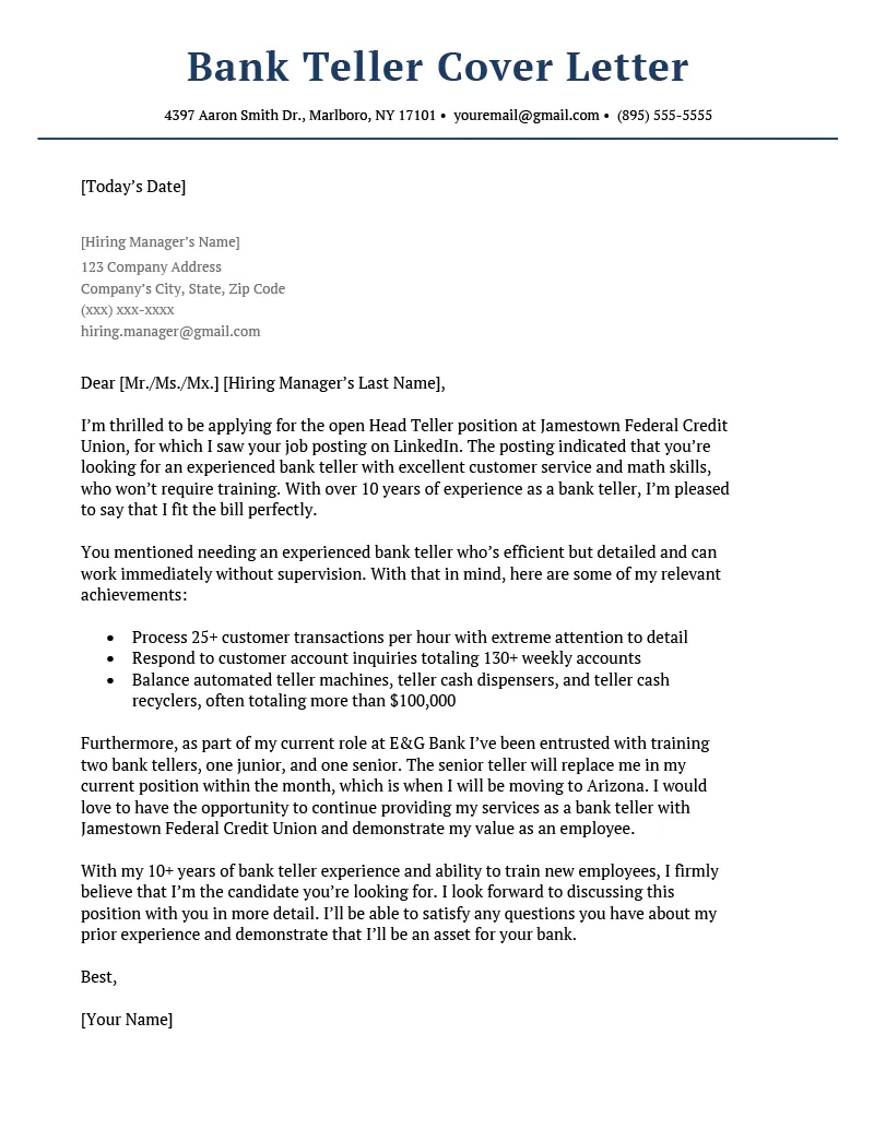 39830 bank teller cover letter image5