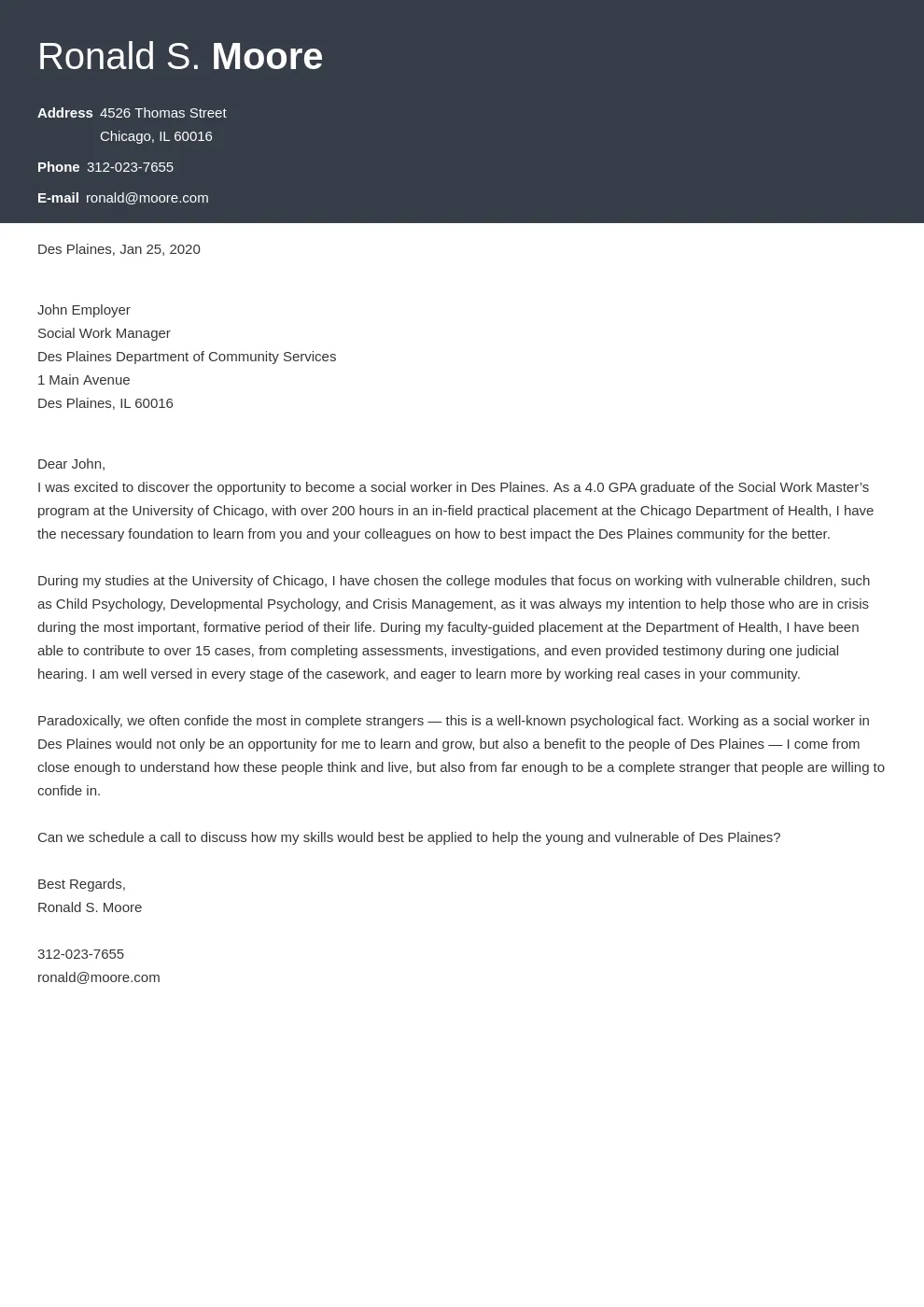39832 social work cover letter tips
