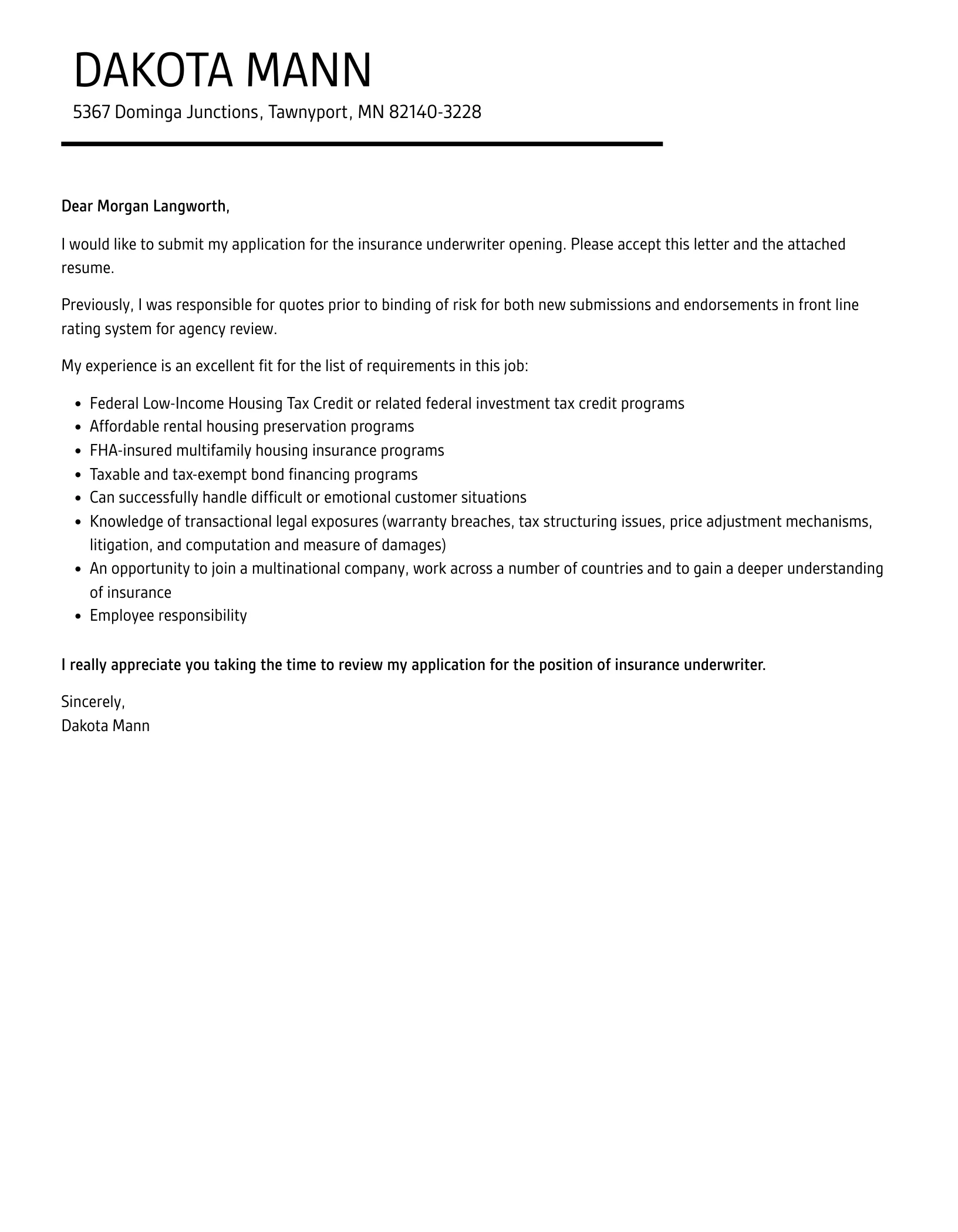 39833 cover letter formatting