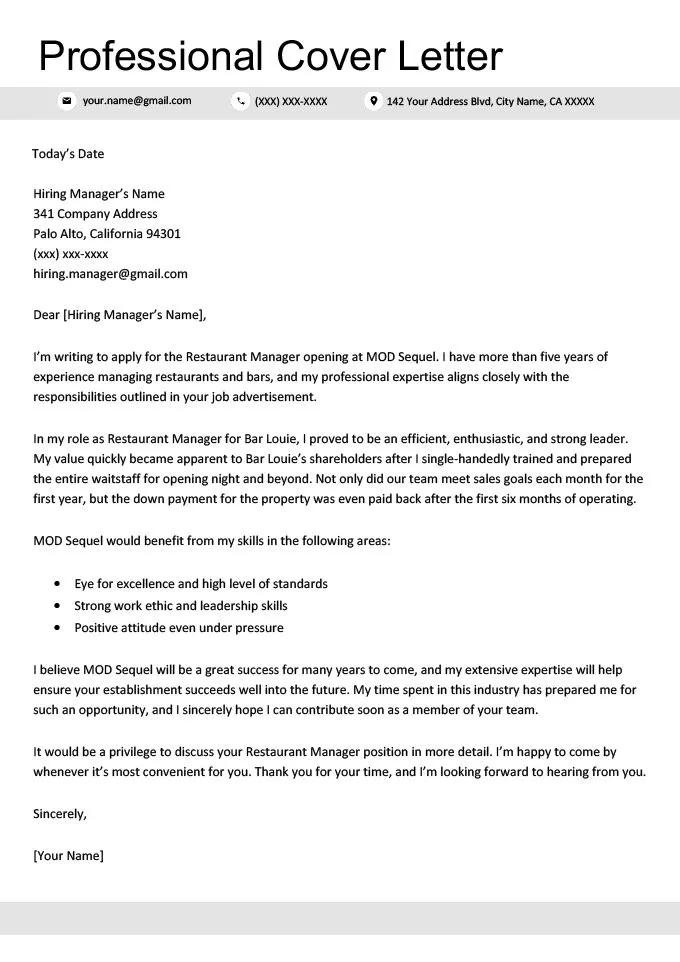 39834 highlighting skills cover letter