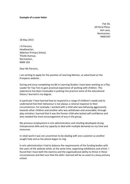 39834 skills cover letter example