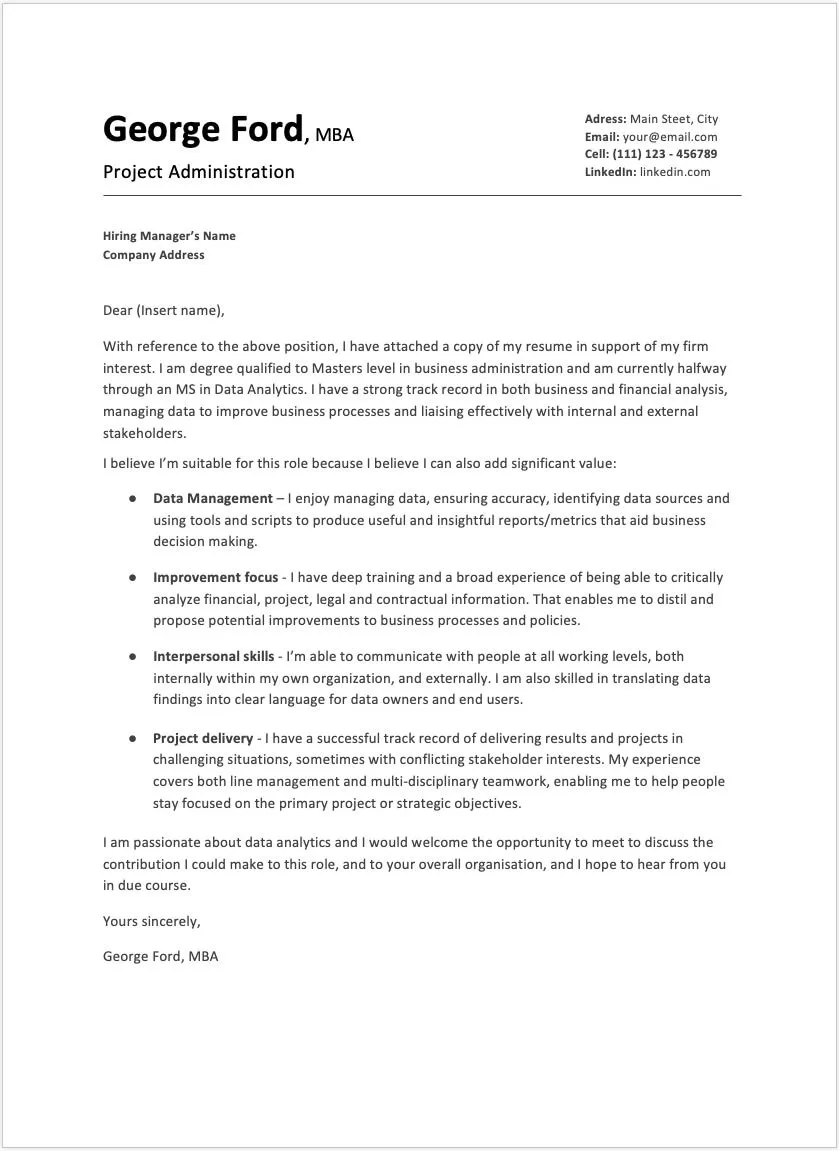 39834 skills cover letter writing