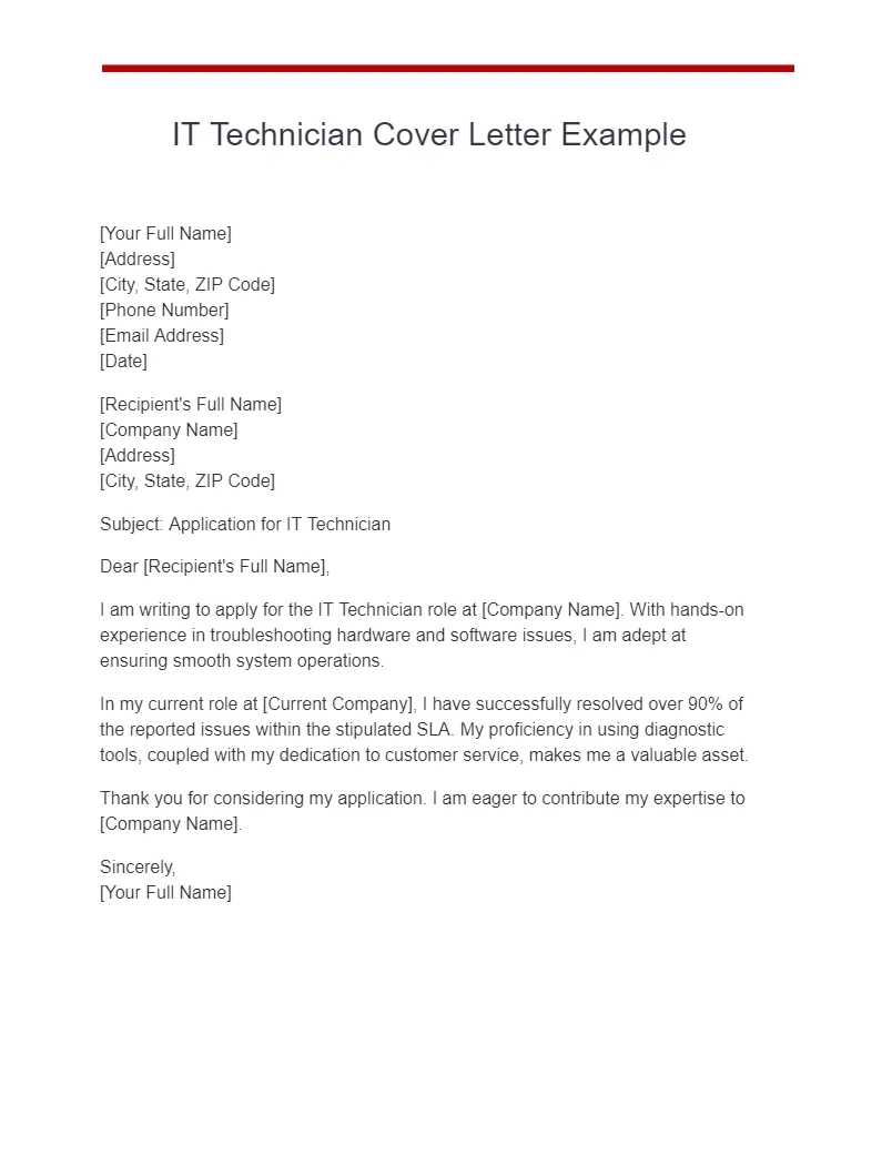 39845 it cover letter skills