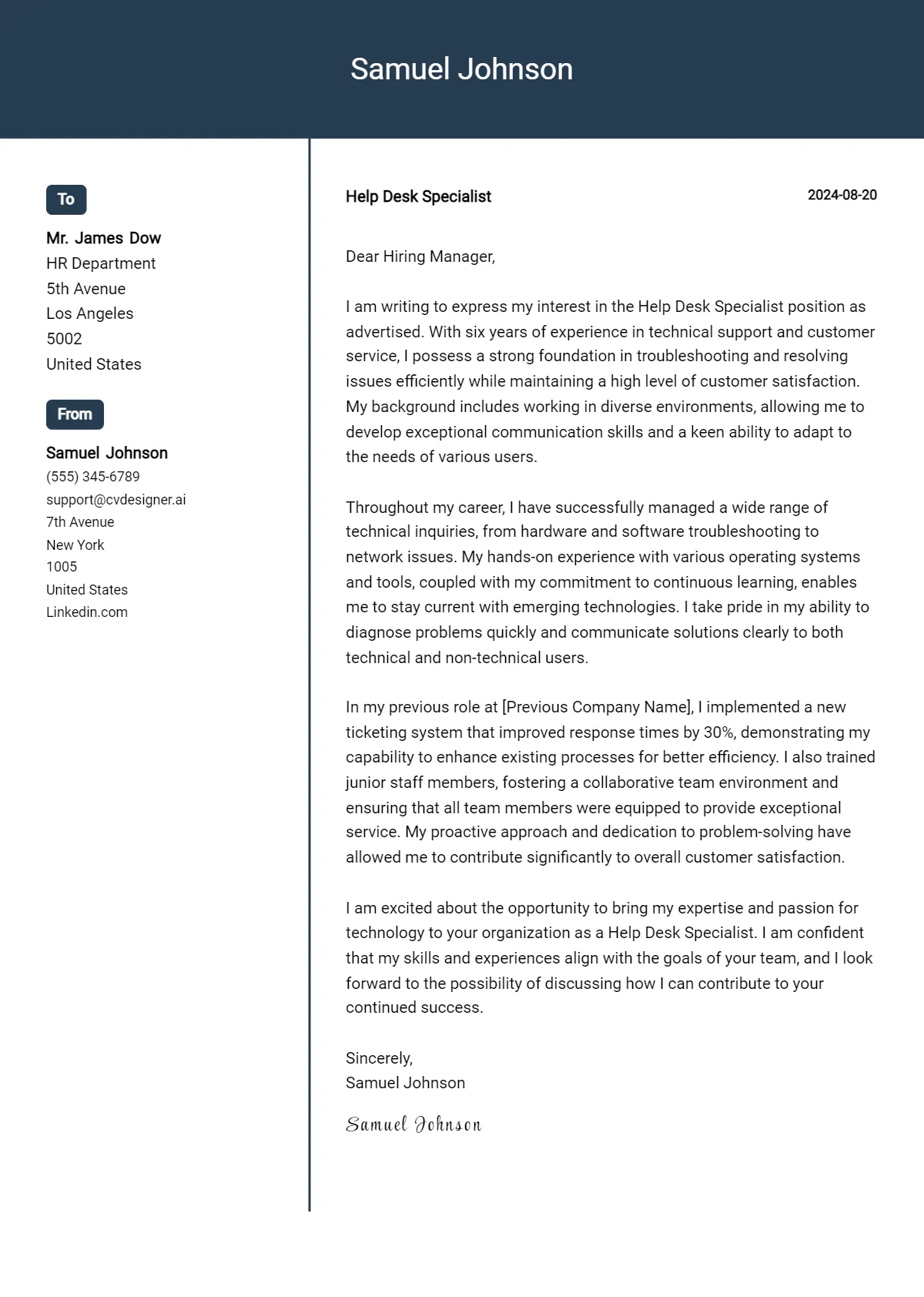 39850 customized cover letter
