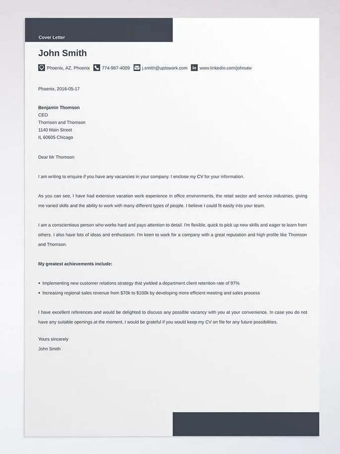 39851 contact information cover letter