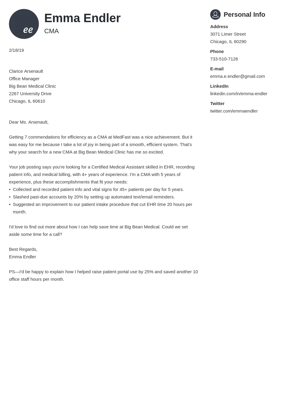 39866 cover letter format