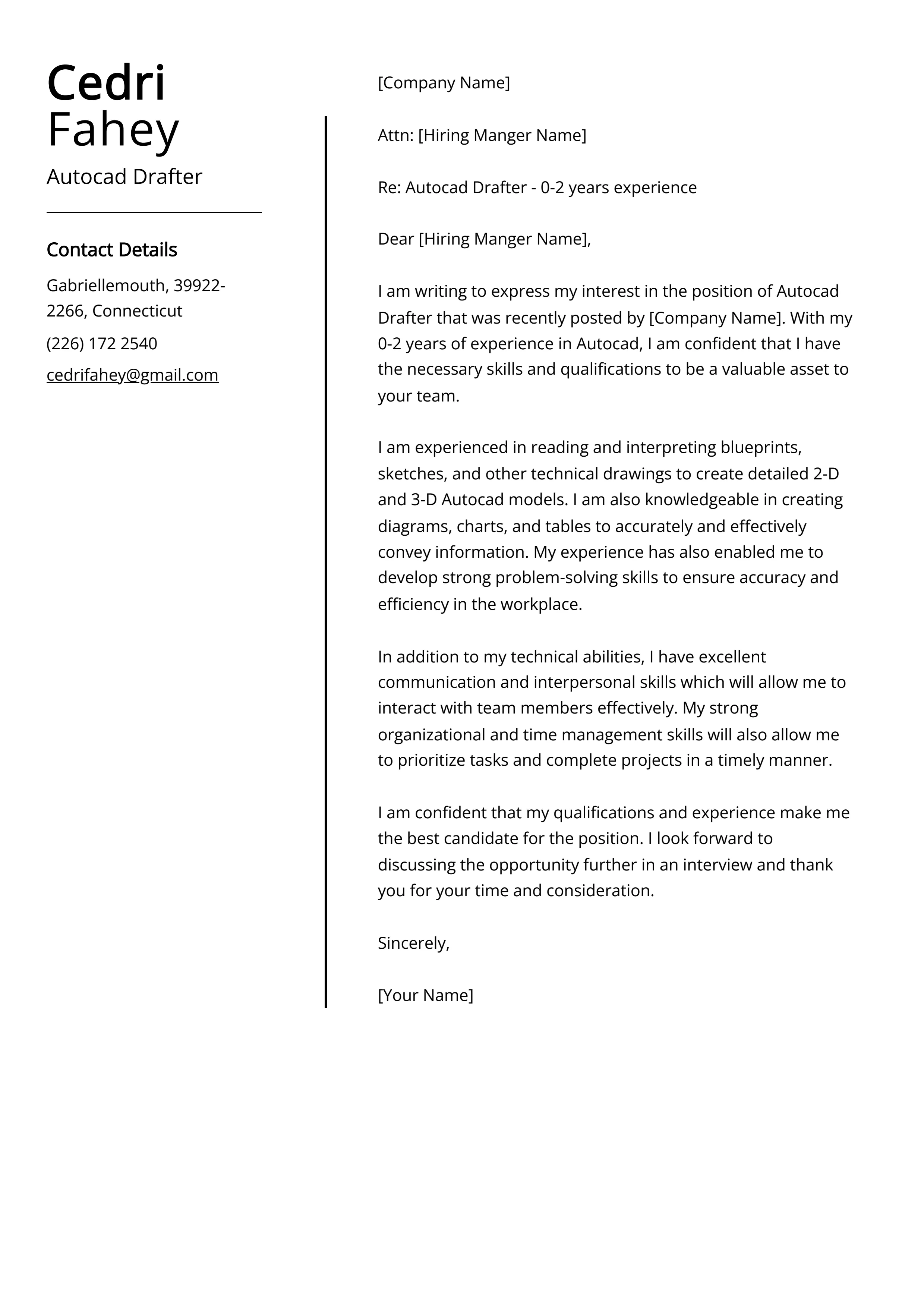 39867 cad cover letter structure