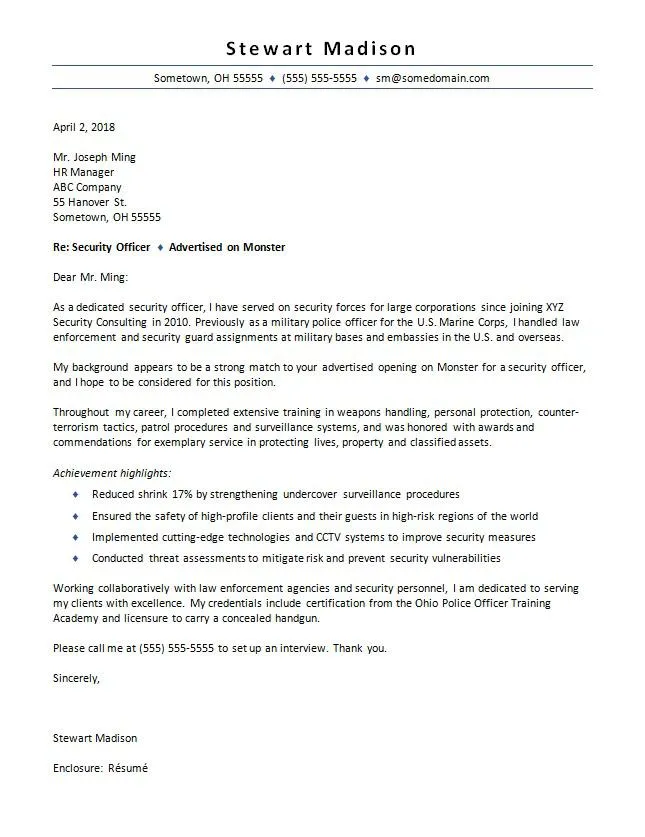 39869 security cover letter format
