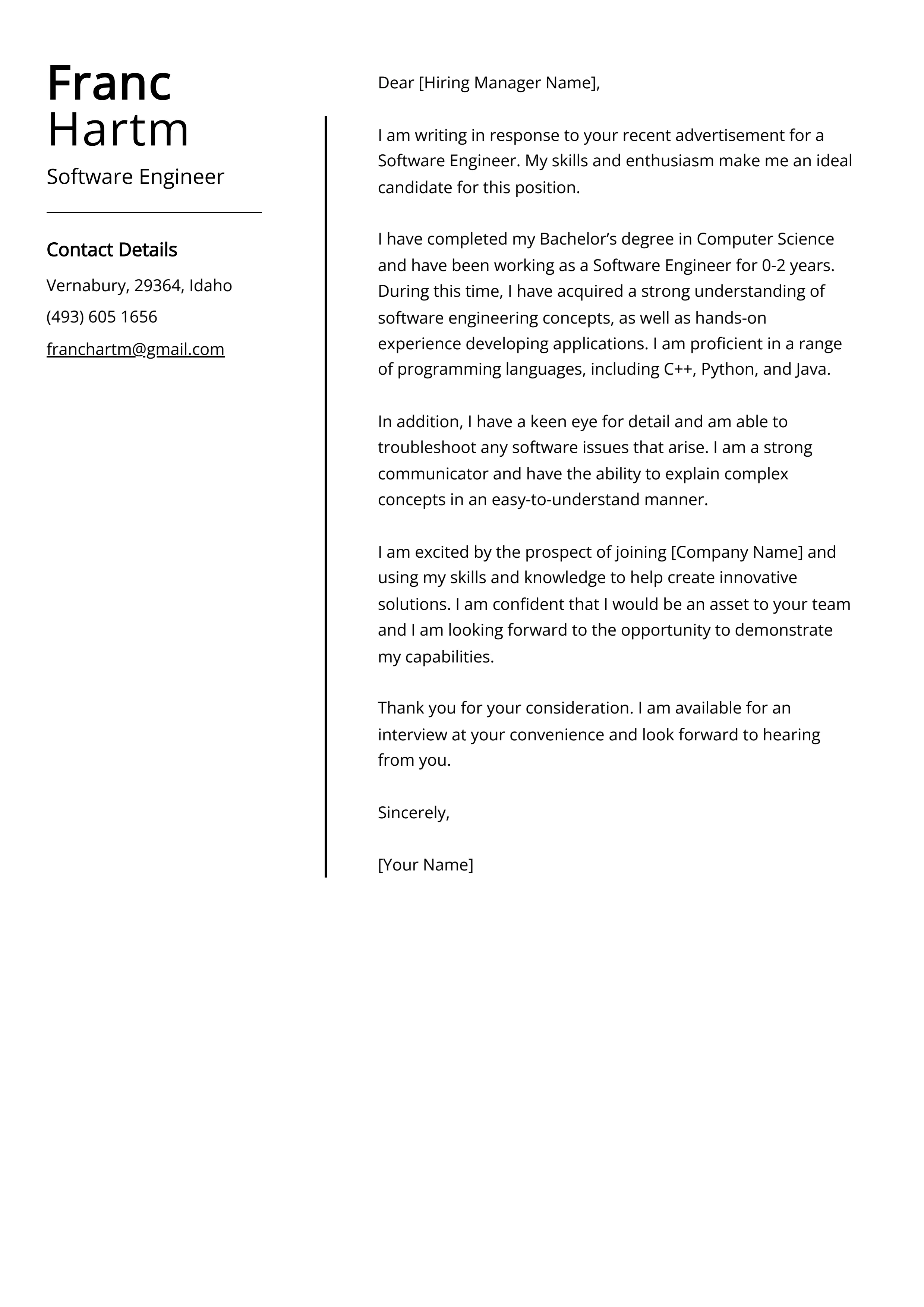 39872 cover letter formatting software engineer