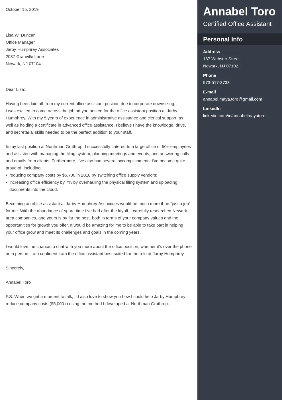 39877 cover letter closing