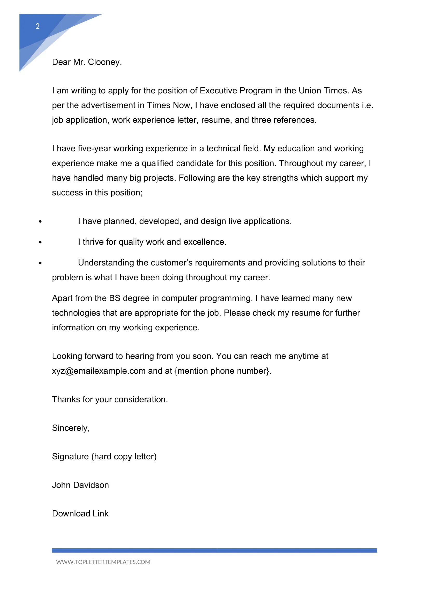 39879 cover letter components