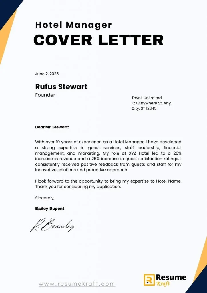 39901 hotel jobs cover letter image2