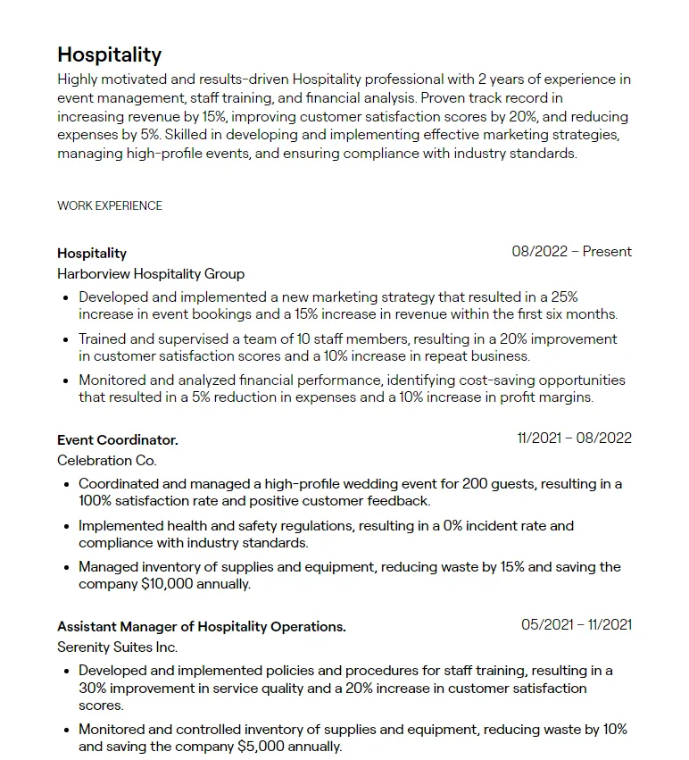 39901 hotel jobs cover letter image4