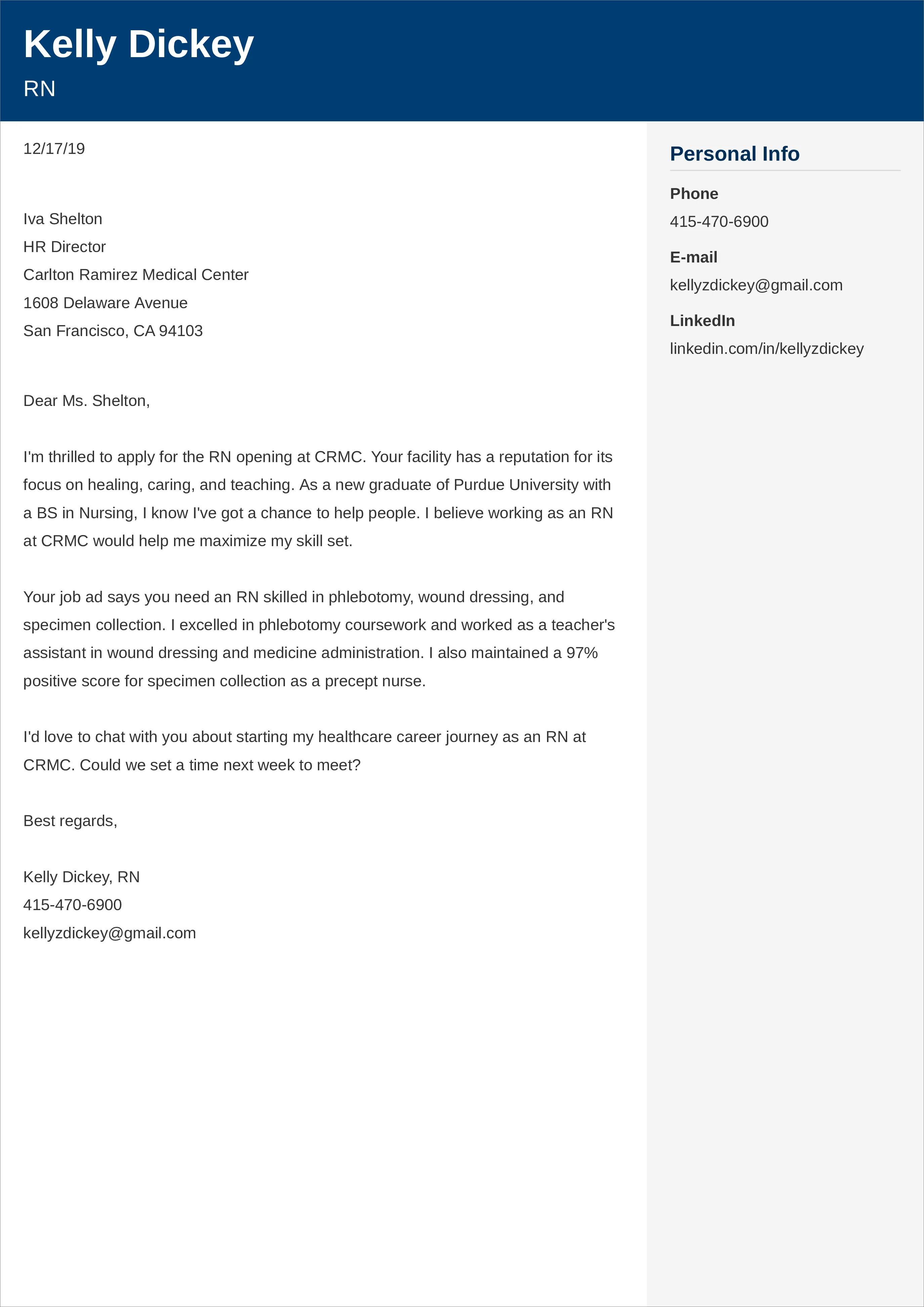 39902 nursing cover letter example