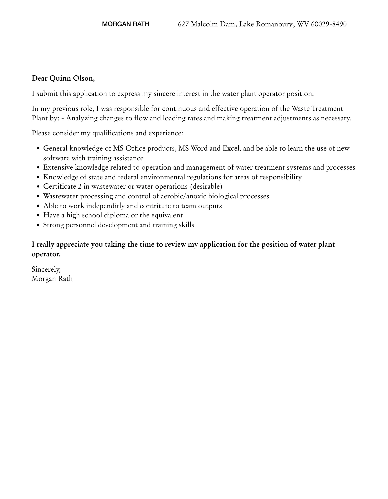39906 cover letter structure