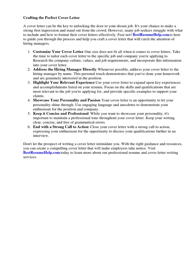 39909 cover letter writing