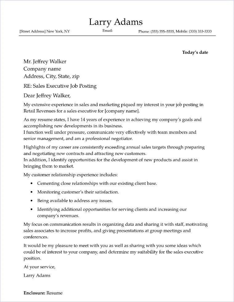 39910 sales cover letter template